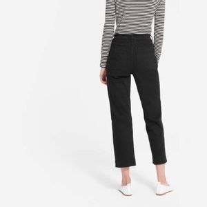 Everlane Black Straight Leg Crop Pants